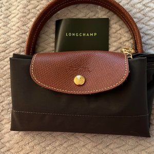 Longchamp LePliage Original Small Top Handle Tote ..Dark Gray